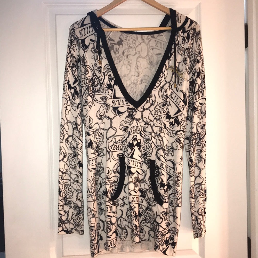 Ed Hardy light weight tunic sweater